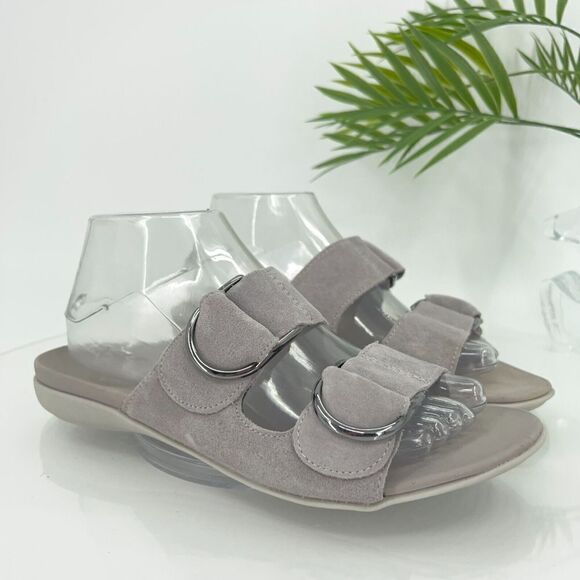 Vionic Corlee Slide Sandals Women Size 8 Gray Comfort Beach Summer Shoes Comfort - Picture 1 of 15